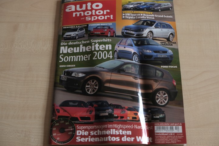 Deckblatt Auto Motor und Sport (12/2004)